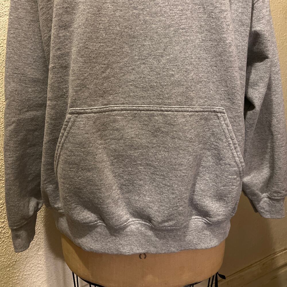 Men's Gildan Heavy Blend Gray Pullover Fleece Hoodie Size XL - Picture 2 of 10